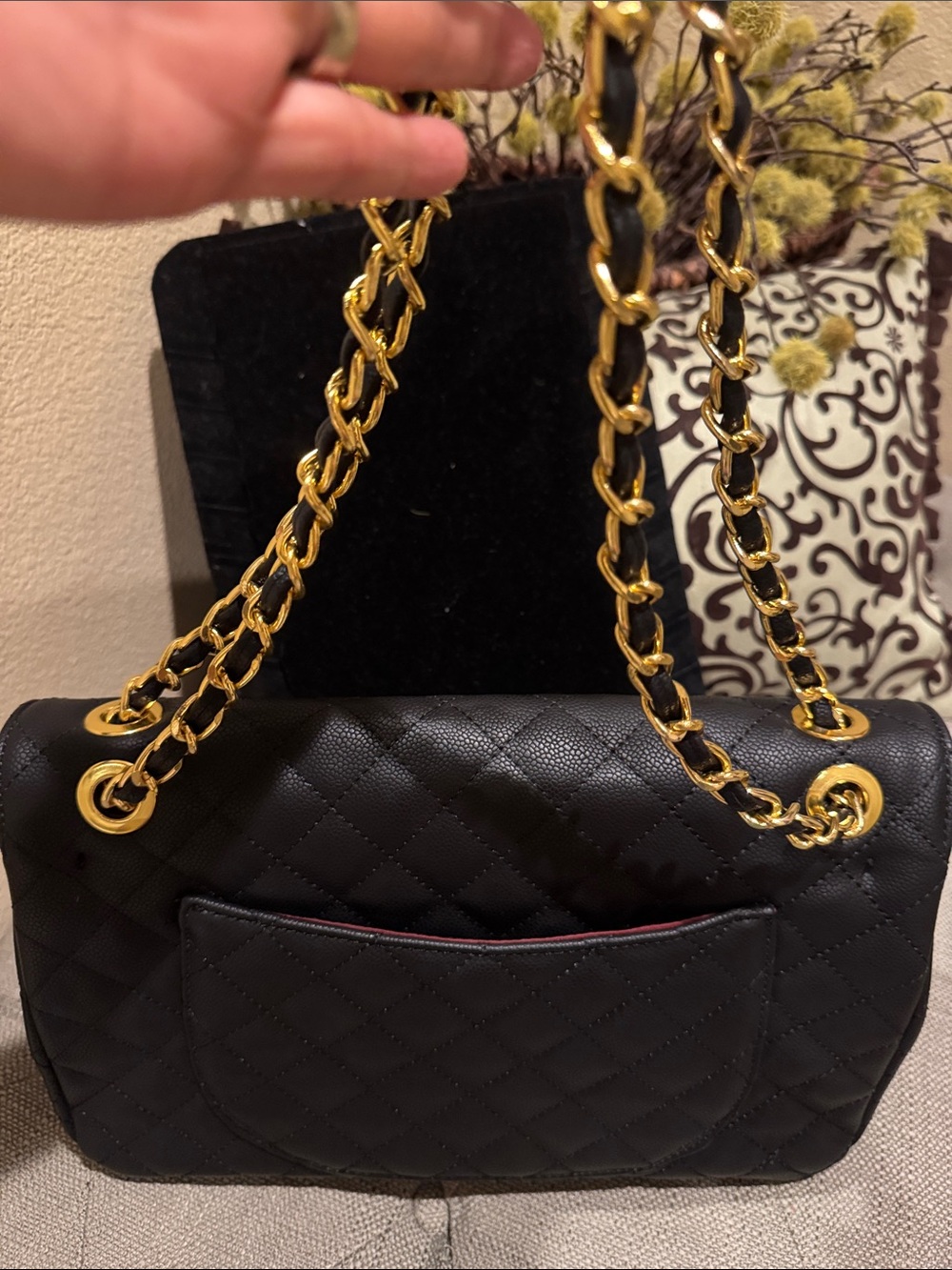 Chanel Classic Black Quilted Caviar leather Jumbo Size - Picture 11 of 16